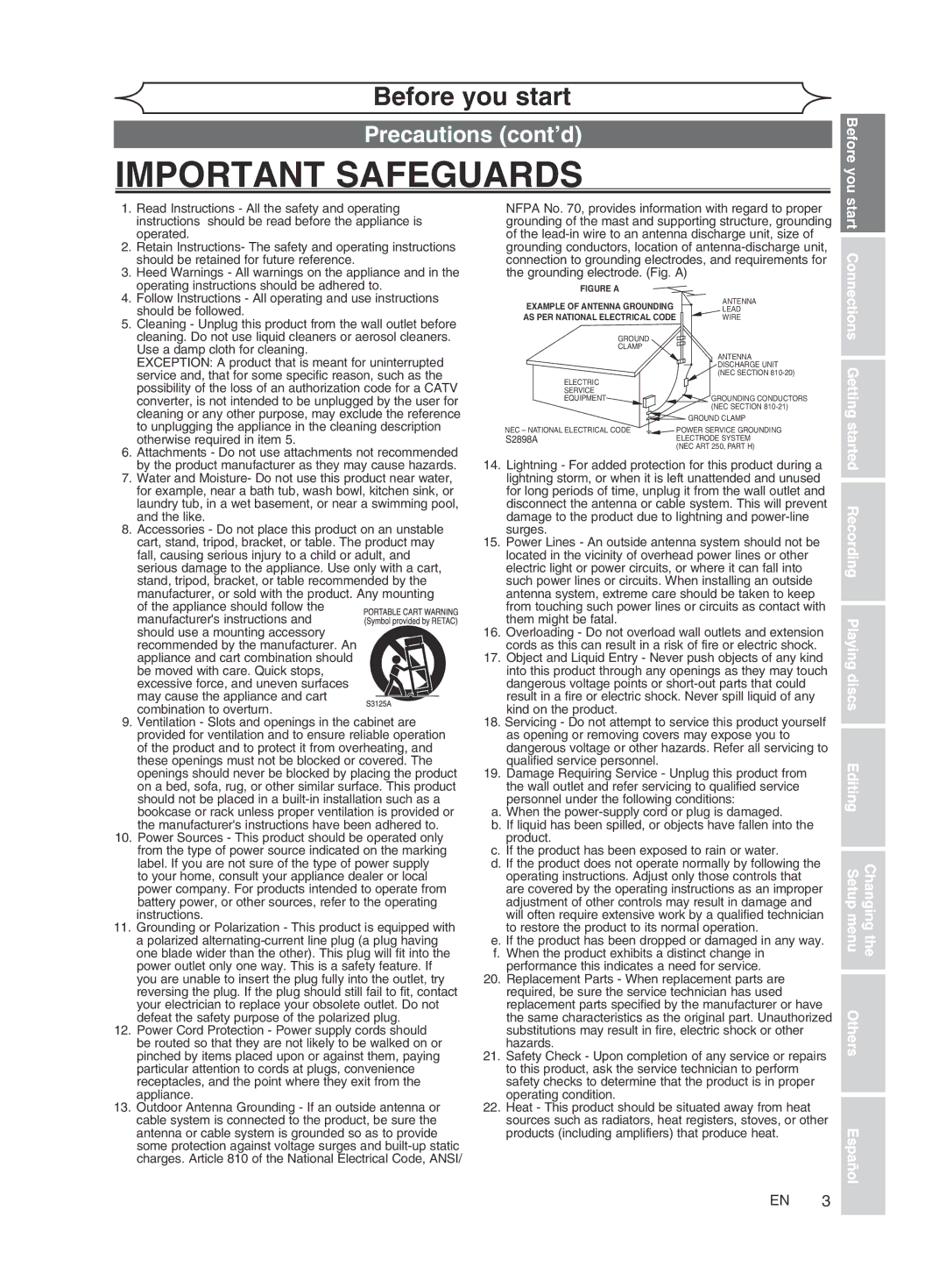 FUNAI MWR10D6 owner manual Precautions cont’d, Before you 