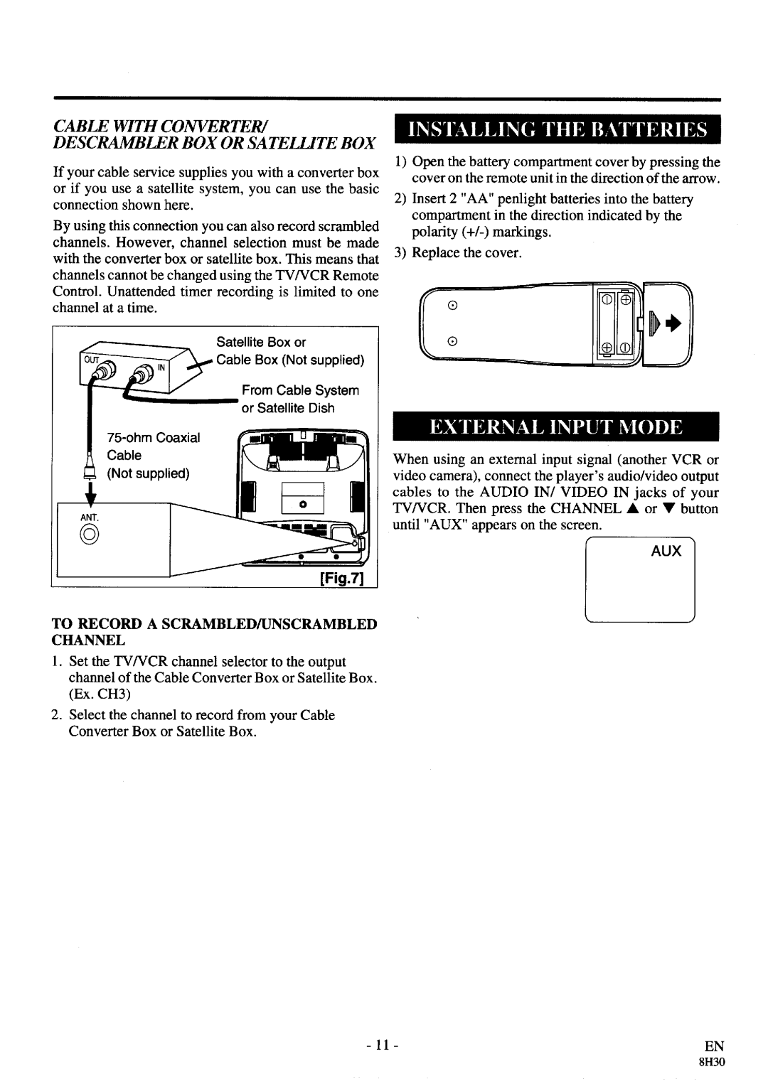 FUNAI SC3913 manual 