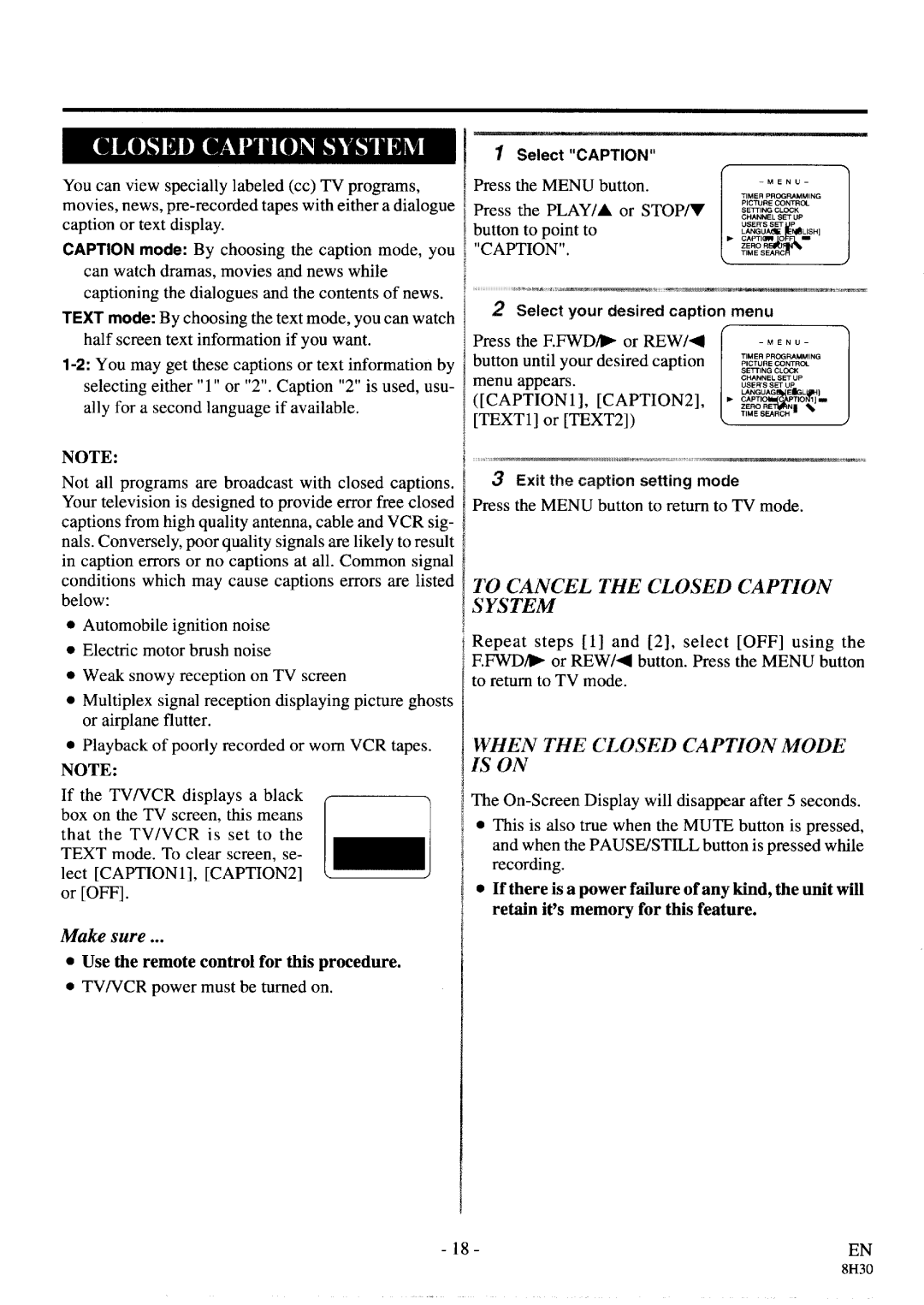FUNAI SC3913 manual 