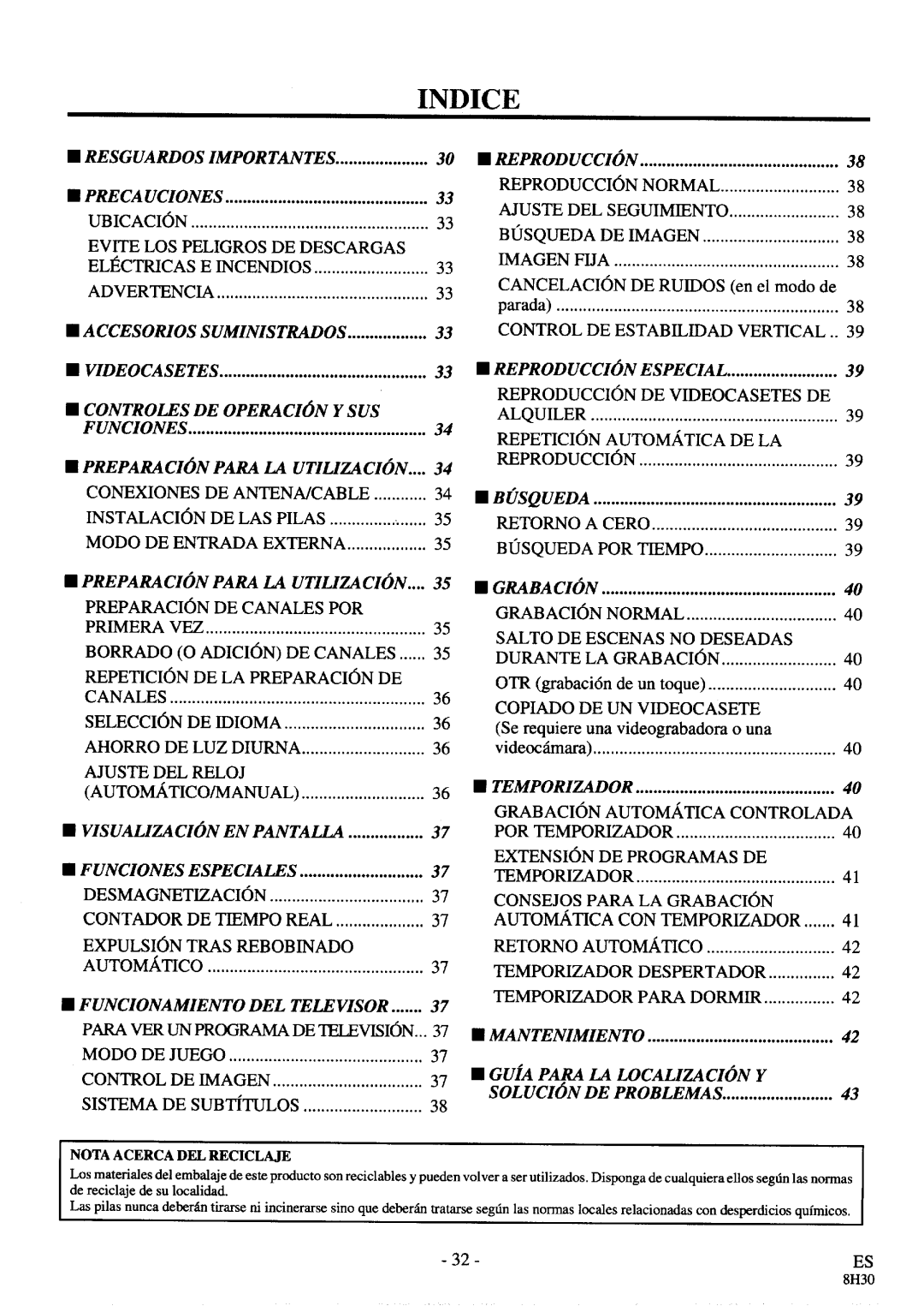 FUNAI SC3913 manual 