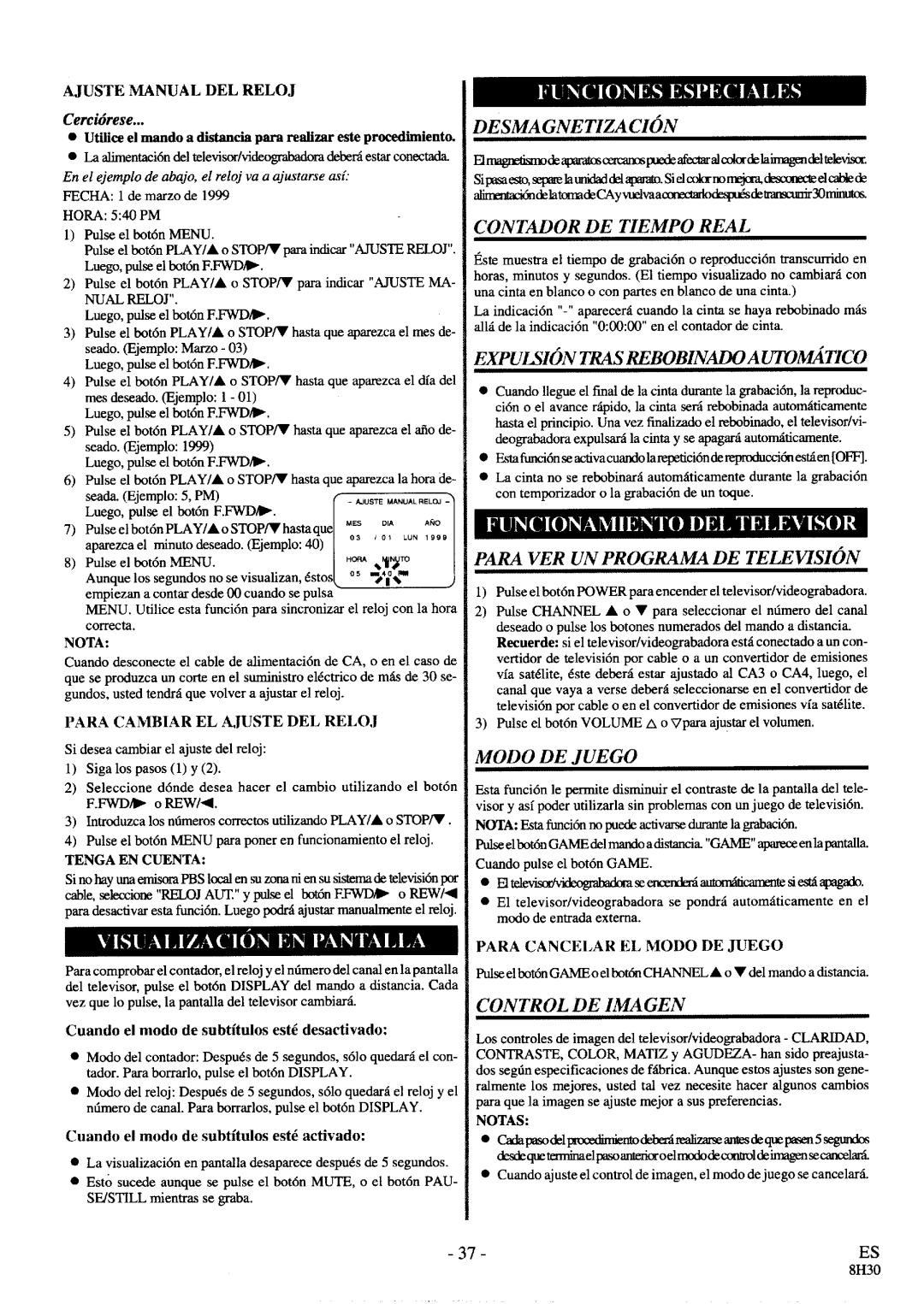 FUNAI SC3913 manual 