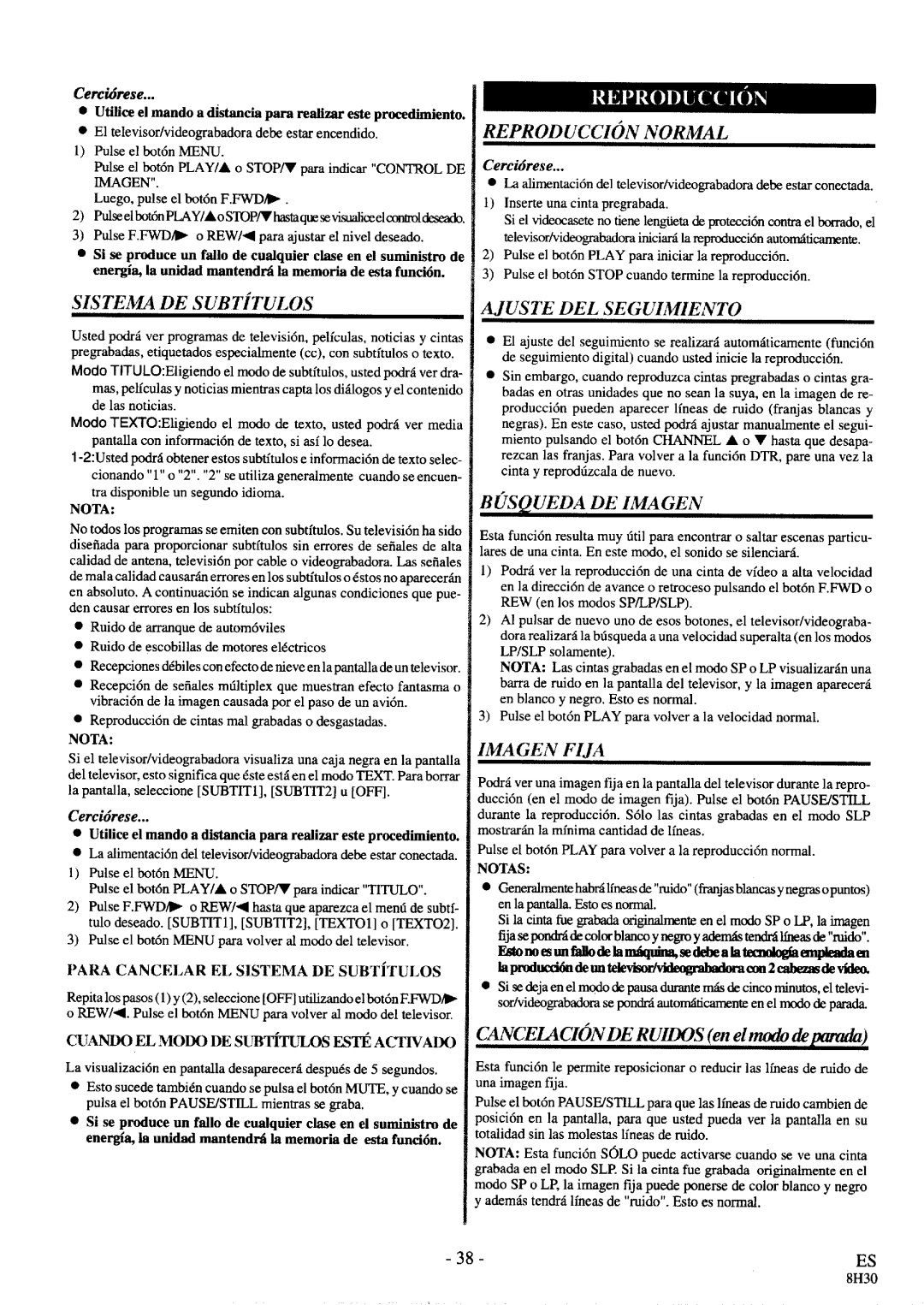 FUNAI SC3913 manual 