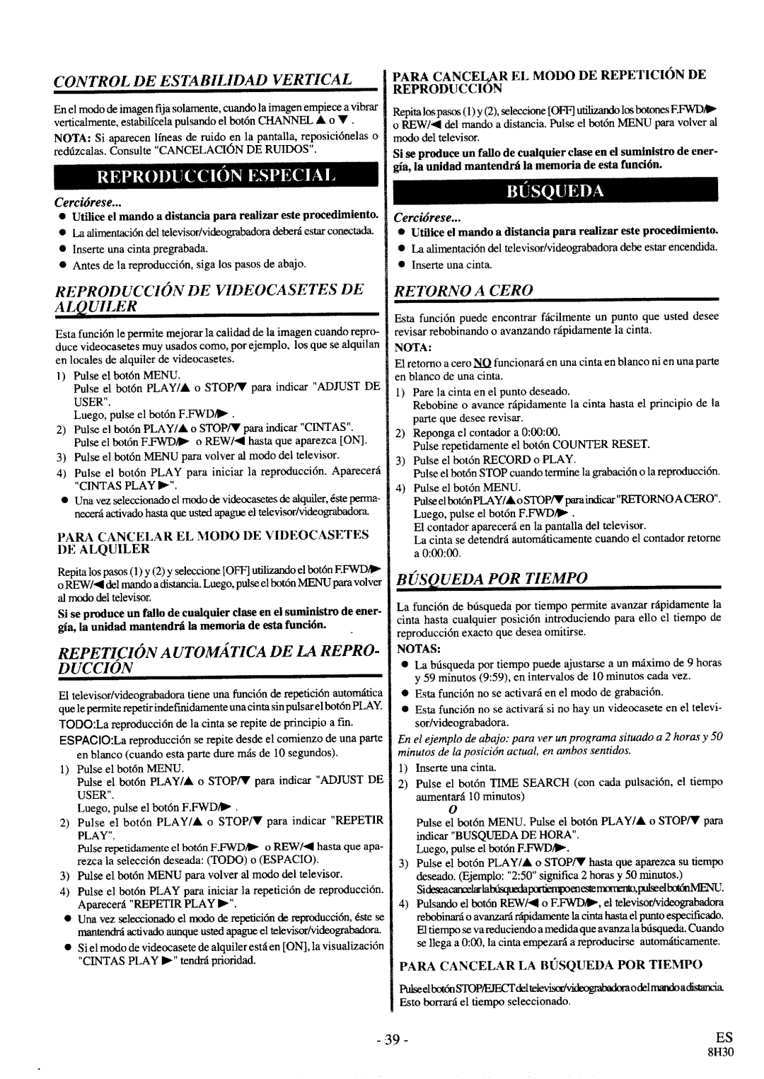 FUNAI SC3913 manual 