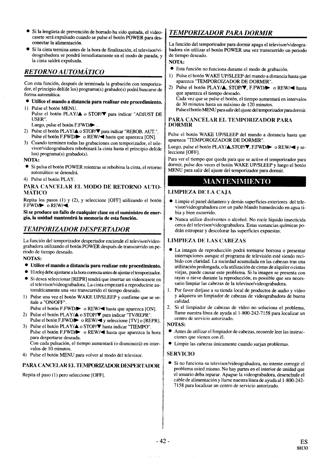 FUNAI SC3913 manual 