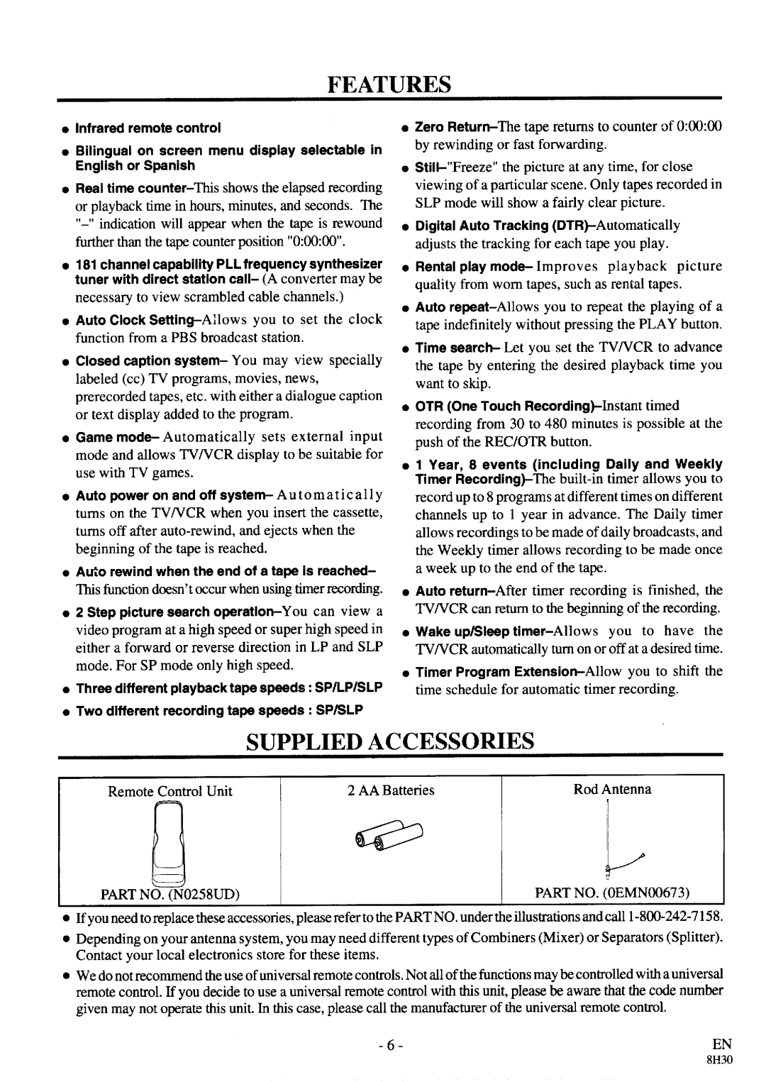 FUNAI SC3913 manual 