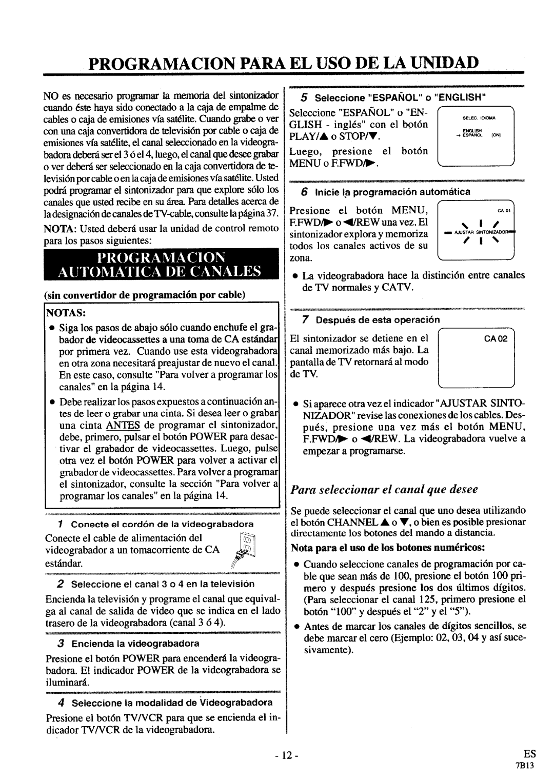 FUNAI SE447SG manual 