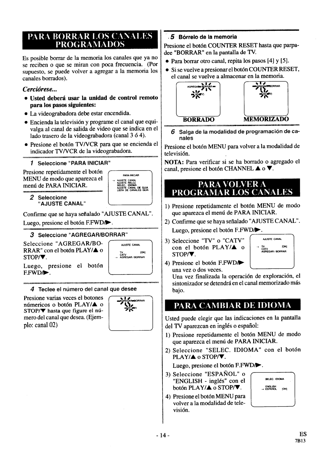 FUNAI SE447SG manual 