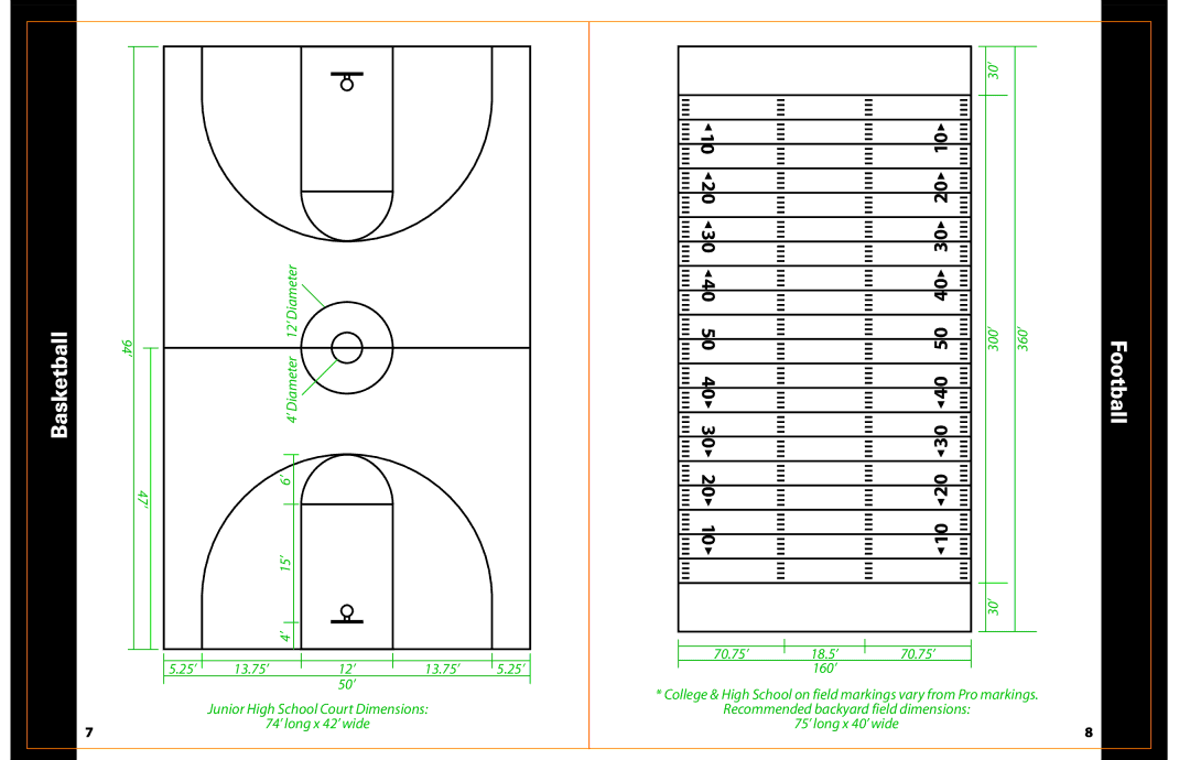 Fundex Games Chalk Line Express manual Basketball, Football 