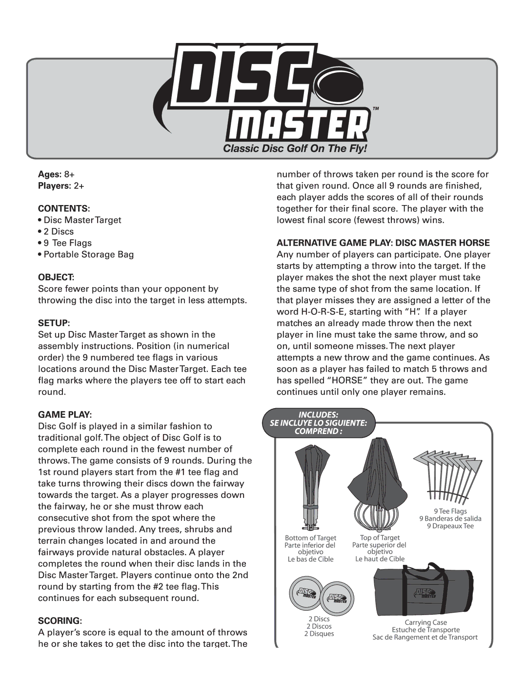 Fundex Games Disc Master manual 