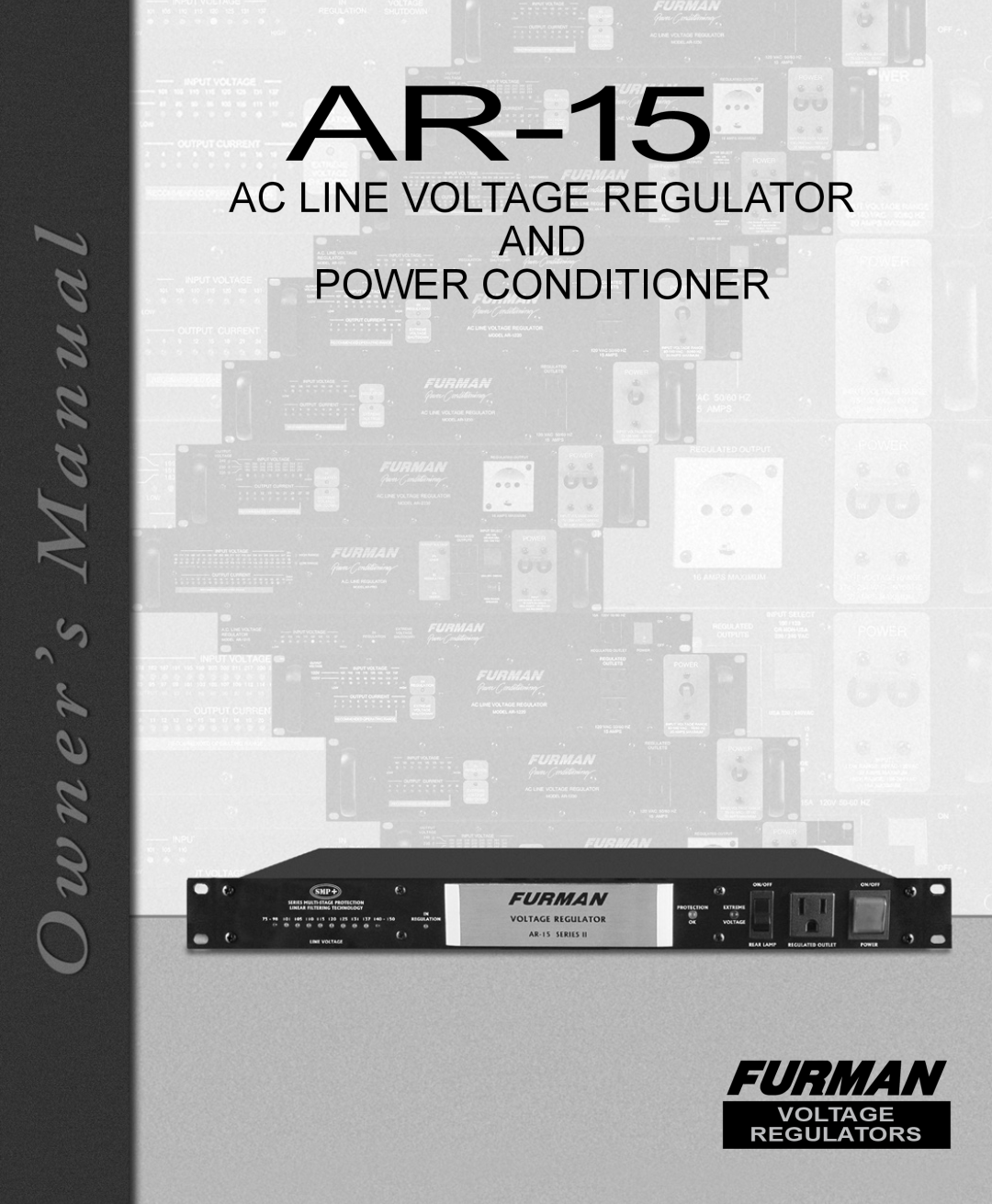 Furman Sound AR-15 manual AC Line Voltage Regulator and power conditioner, Voltage Regulators 