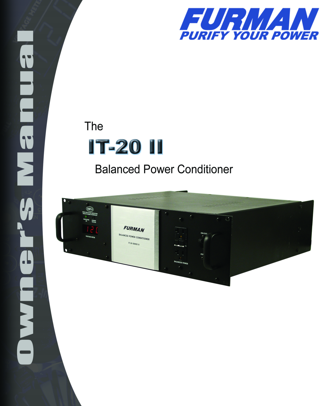 Furman Sound IT-20 II manual 