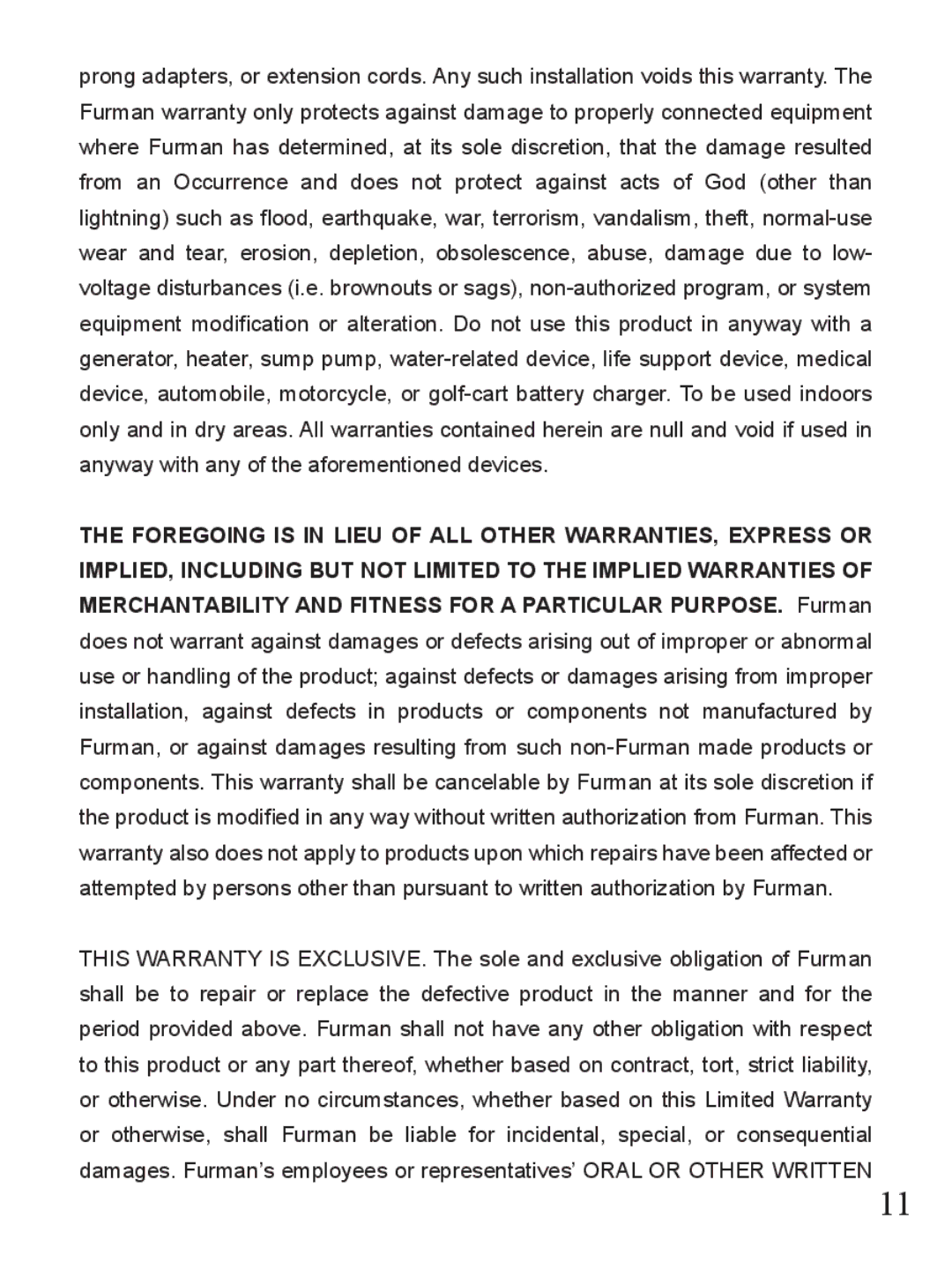 Furman Sound PST-10D owner manual 