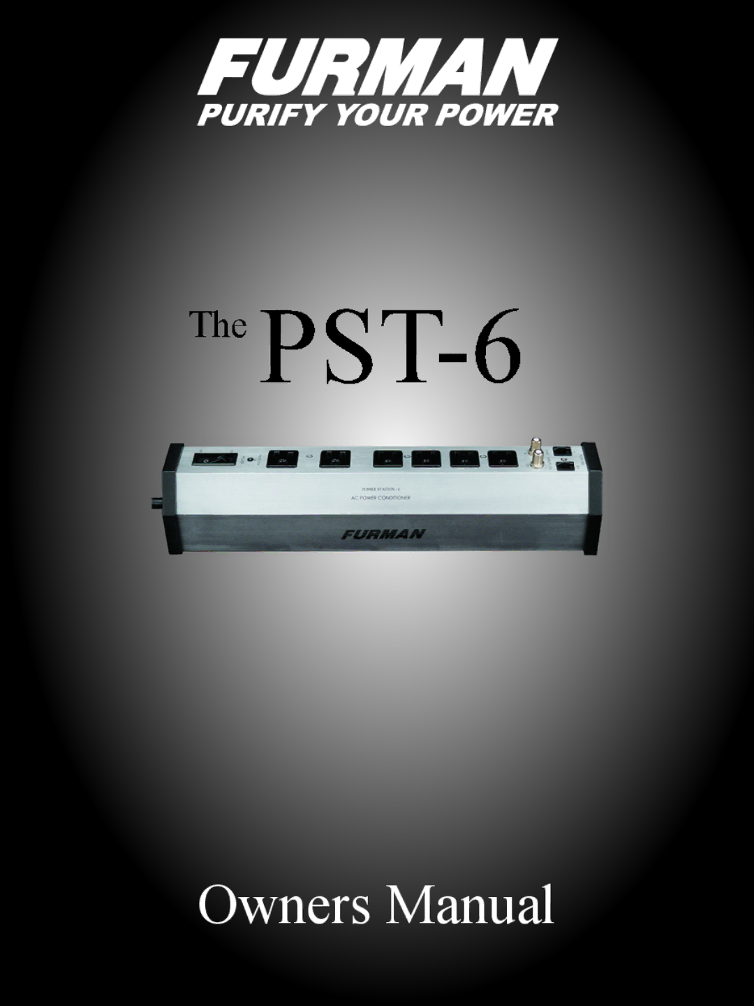 Furman Sound PST-6 owner manual 