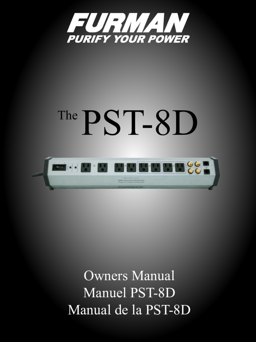 Furman Sound PST-8D owner manual 