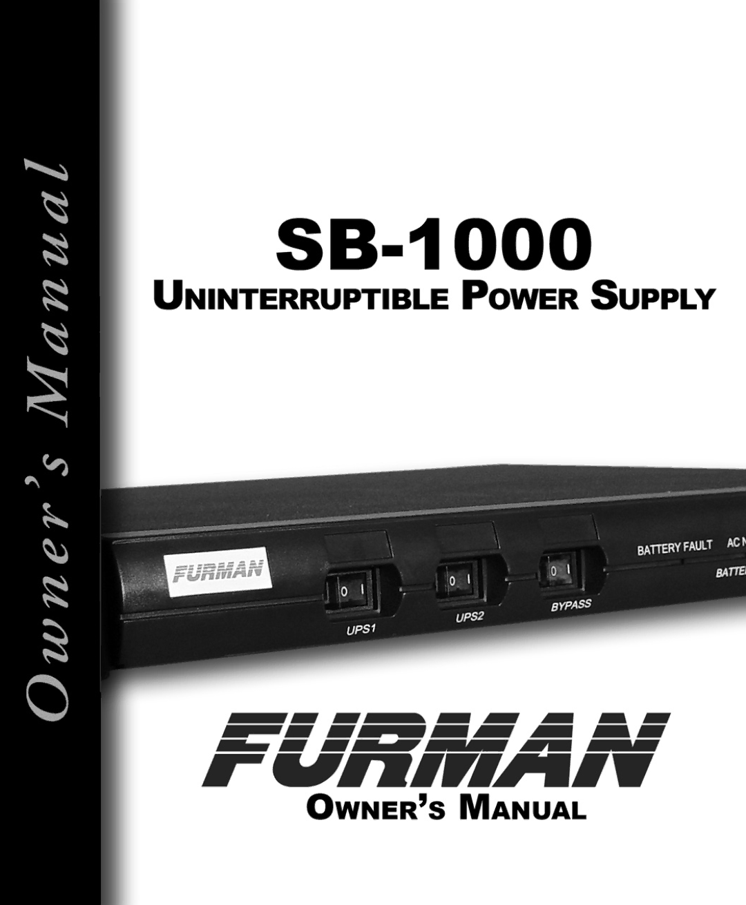 Furman Sound manual SB-1000 Manual 