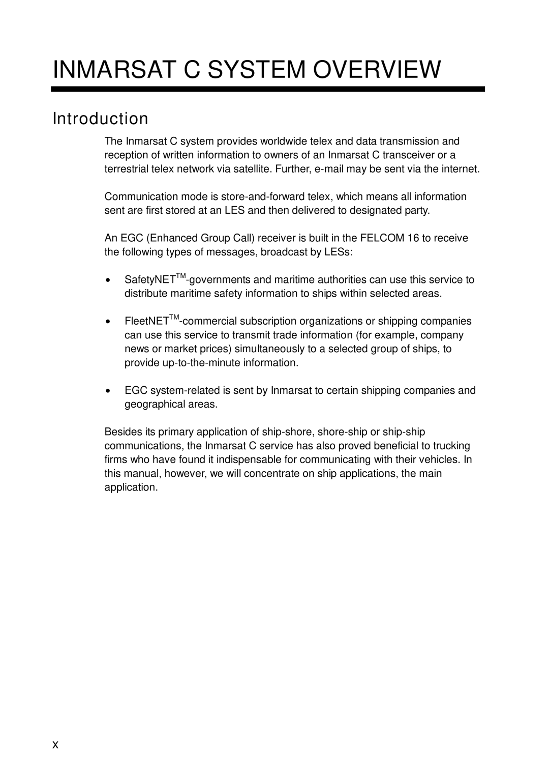 Furuno 16 manual Inmarsat C System Overview, Introduction 