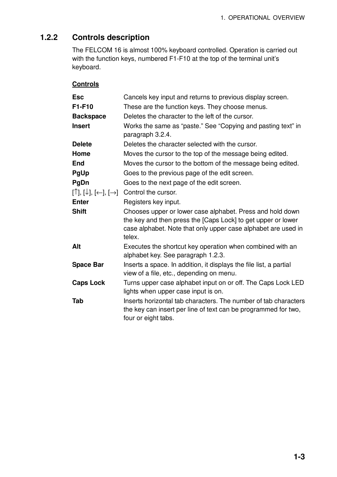 Furuno 16 manual Controls description 