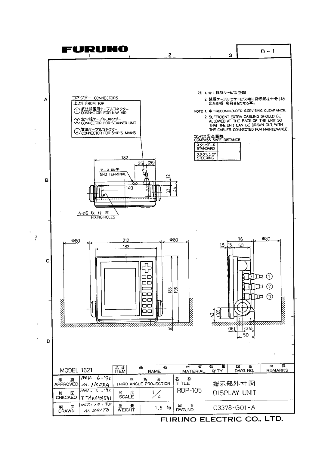 Furuno 1621 manual 