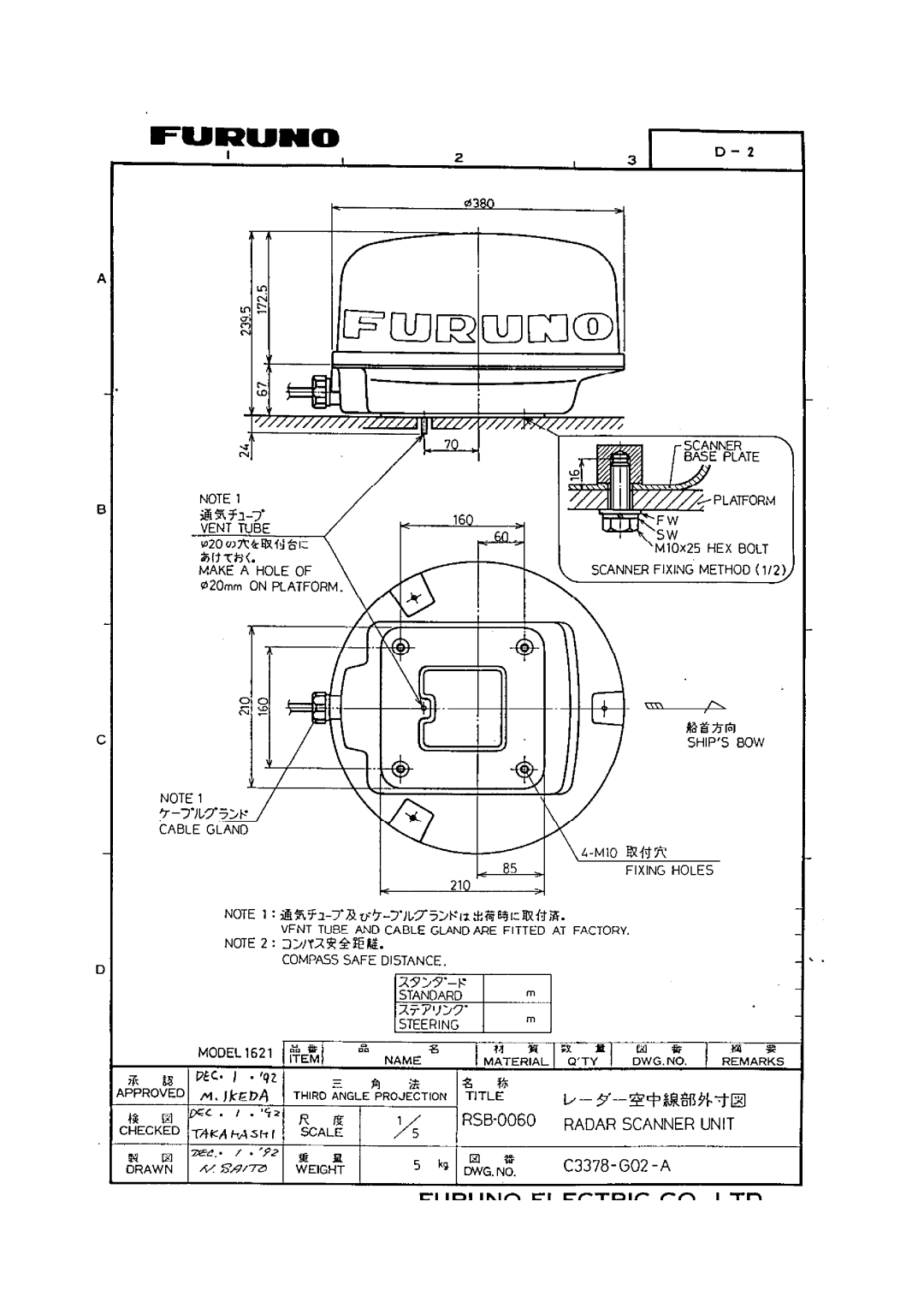 Furuno 1621 manual 