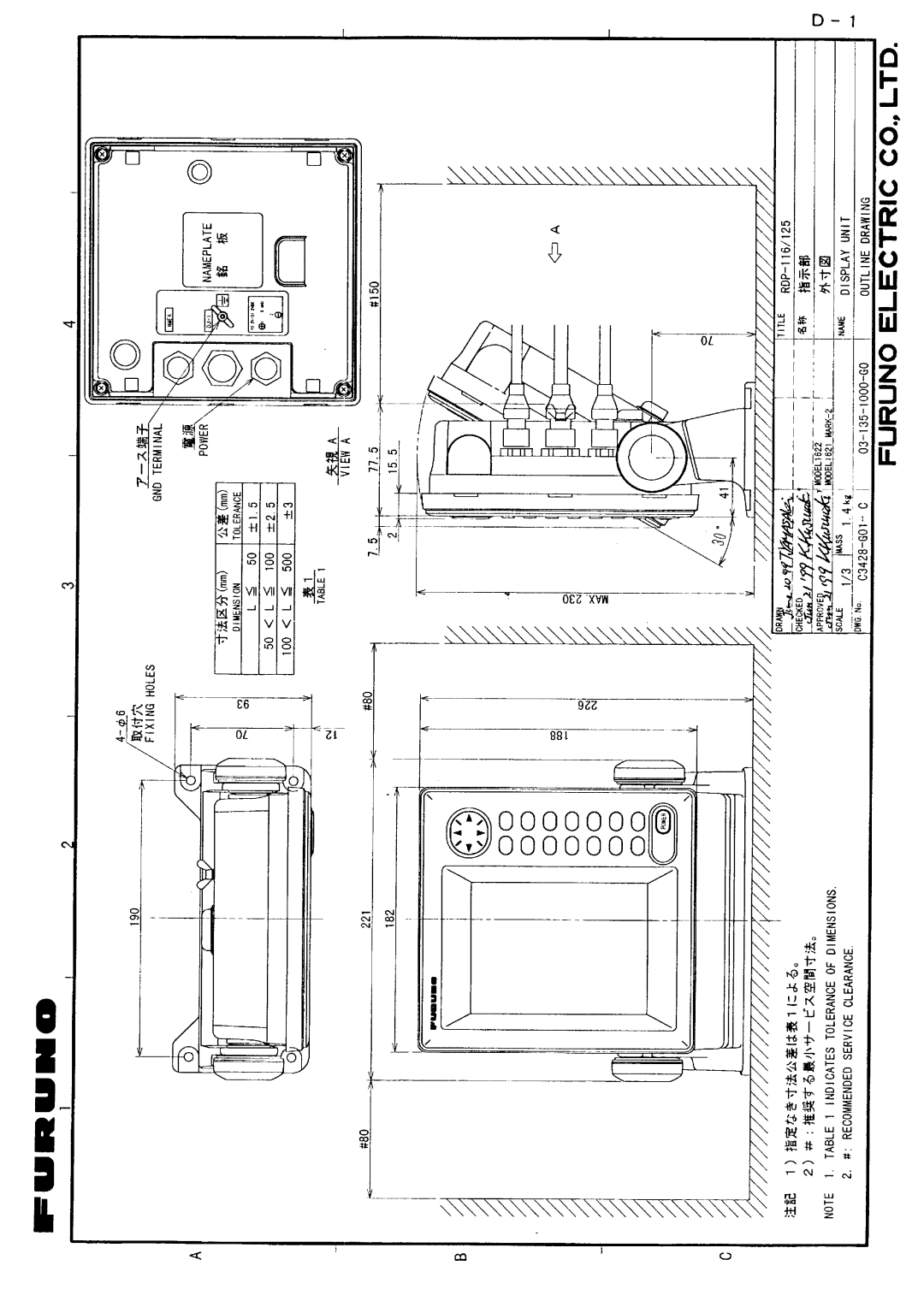 Furuno 1622 installation manual 