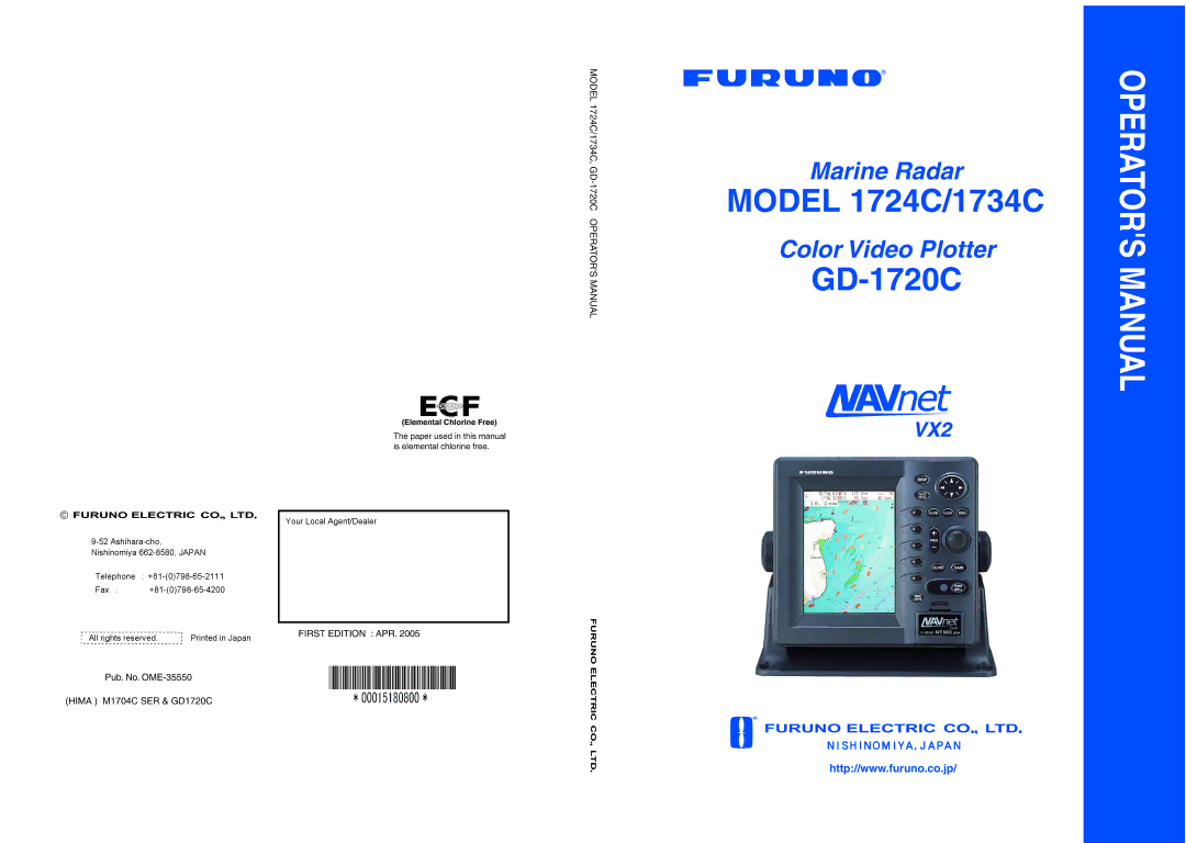 Furuno manual Model 1724C/1734C 