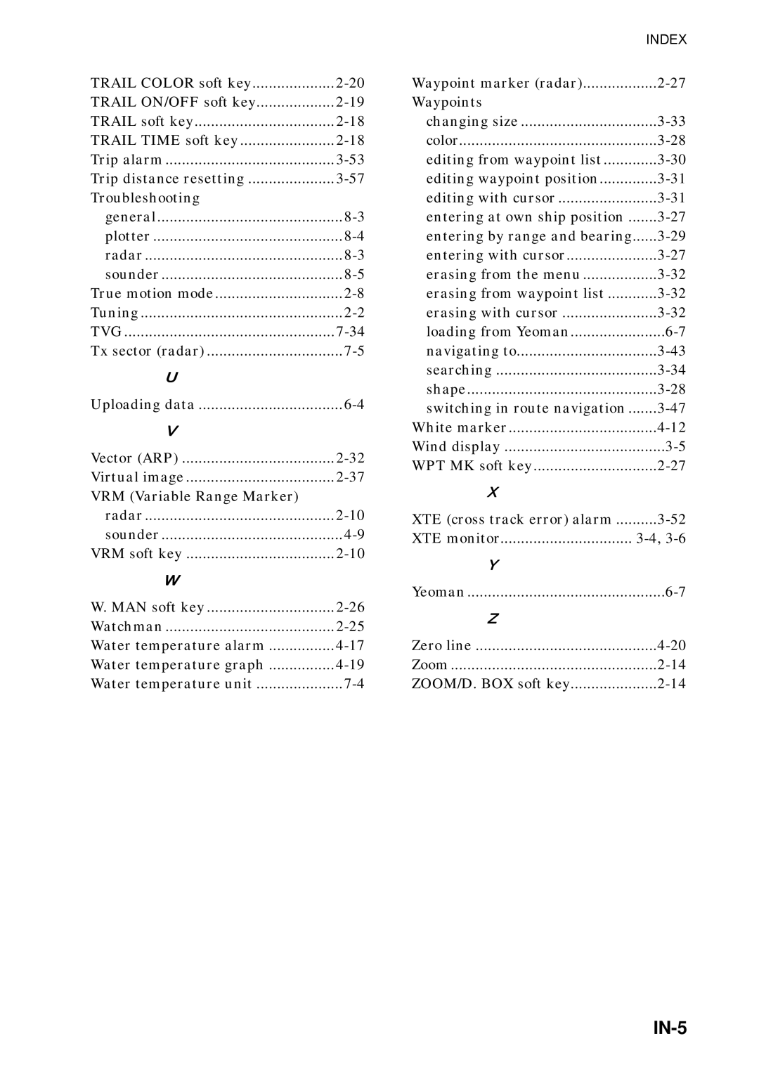 Furuno 1734C manual IN-5, Tvg 