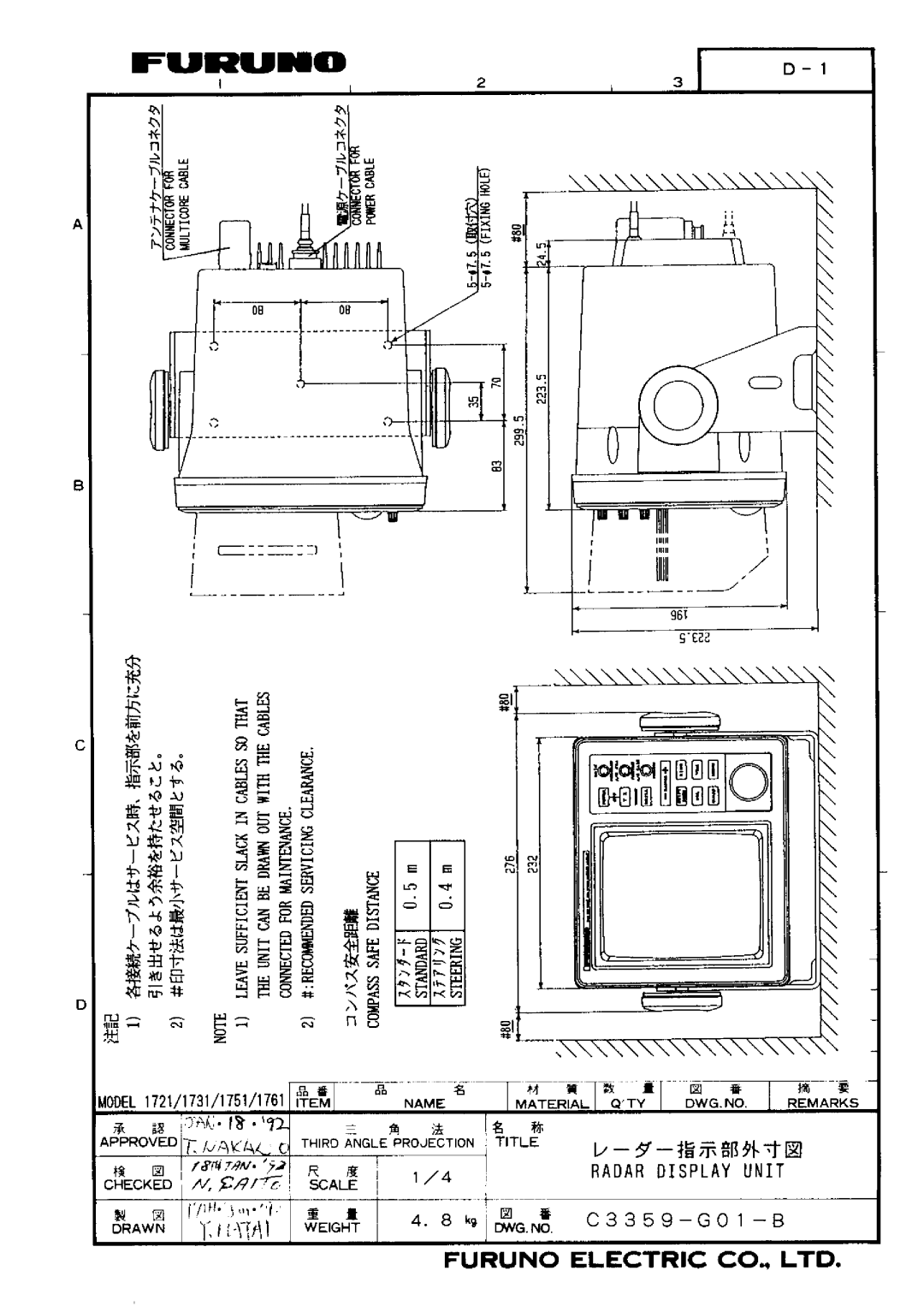 Furuno 1751 manual 