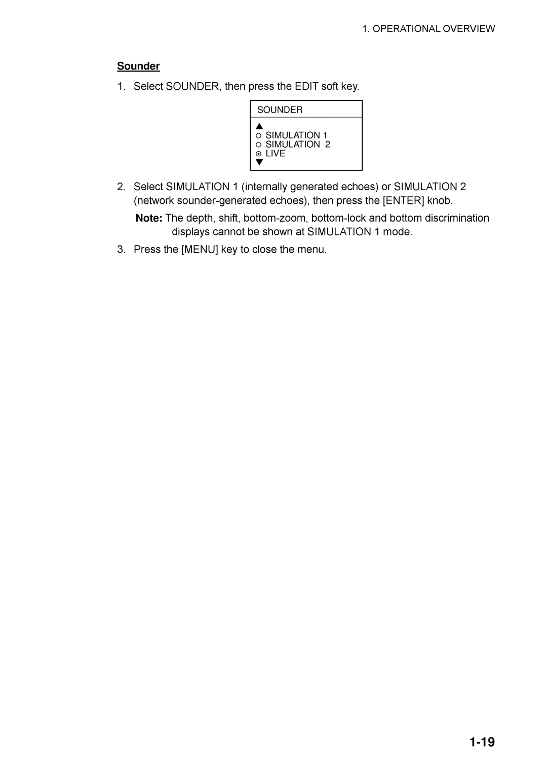 Furuno 1753C, 1733C, 1723C, 1762C, 1722C, 1763C, 1732C, 1752C, 1742C manual Sounder 