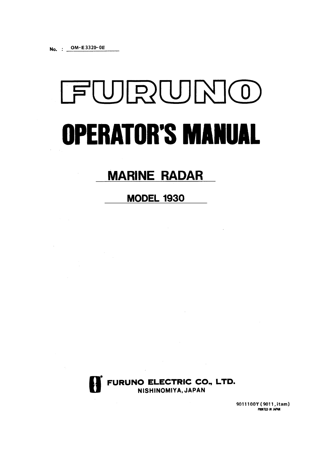 Furuno 1930 manual 