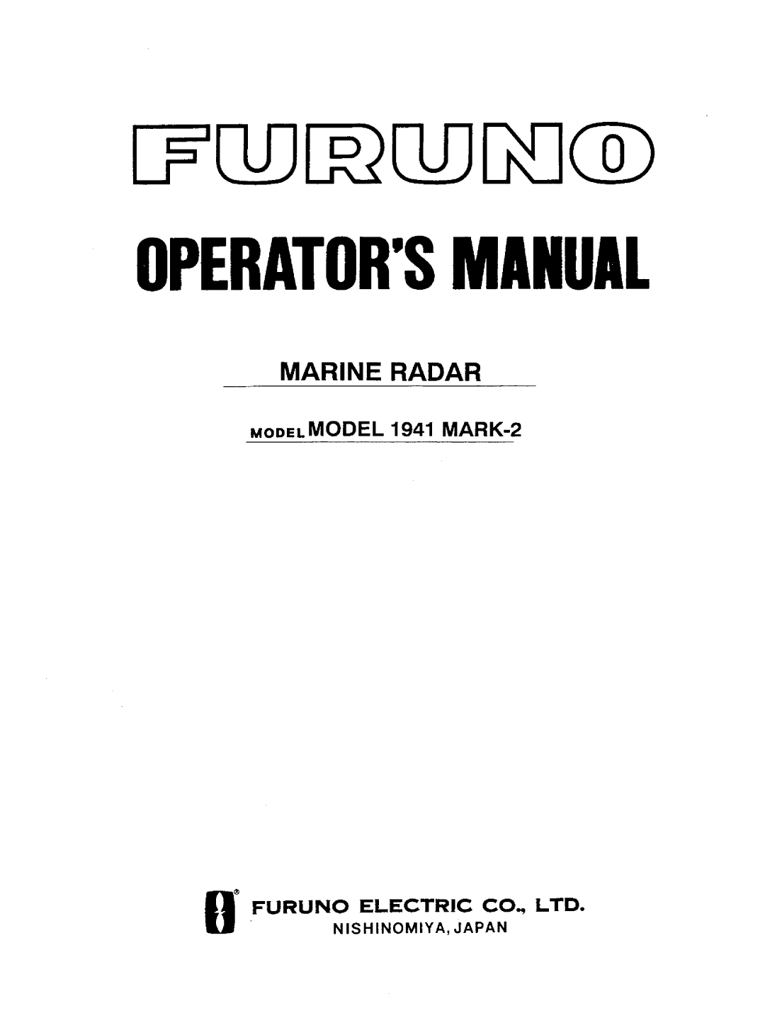 Furuno 1941 manual 