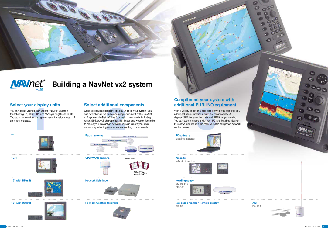 Furuno 1954C specifications Building a NavNet vx2 system 