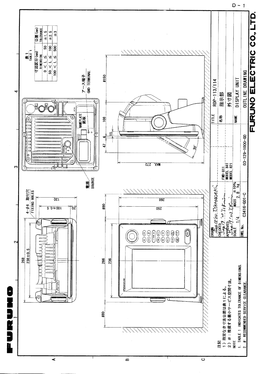 Furuno 841 MARK-2 manual 