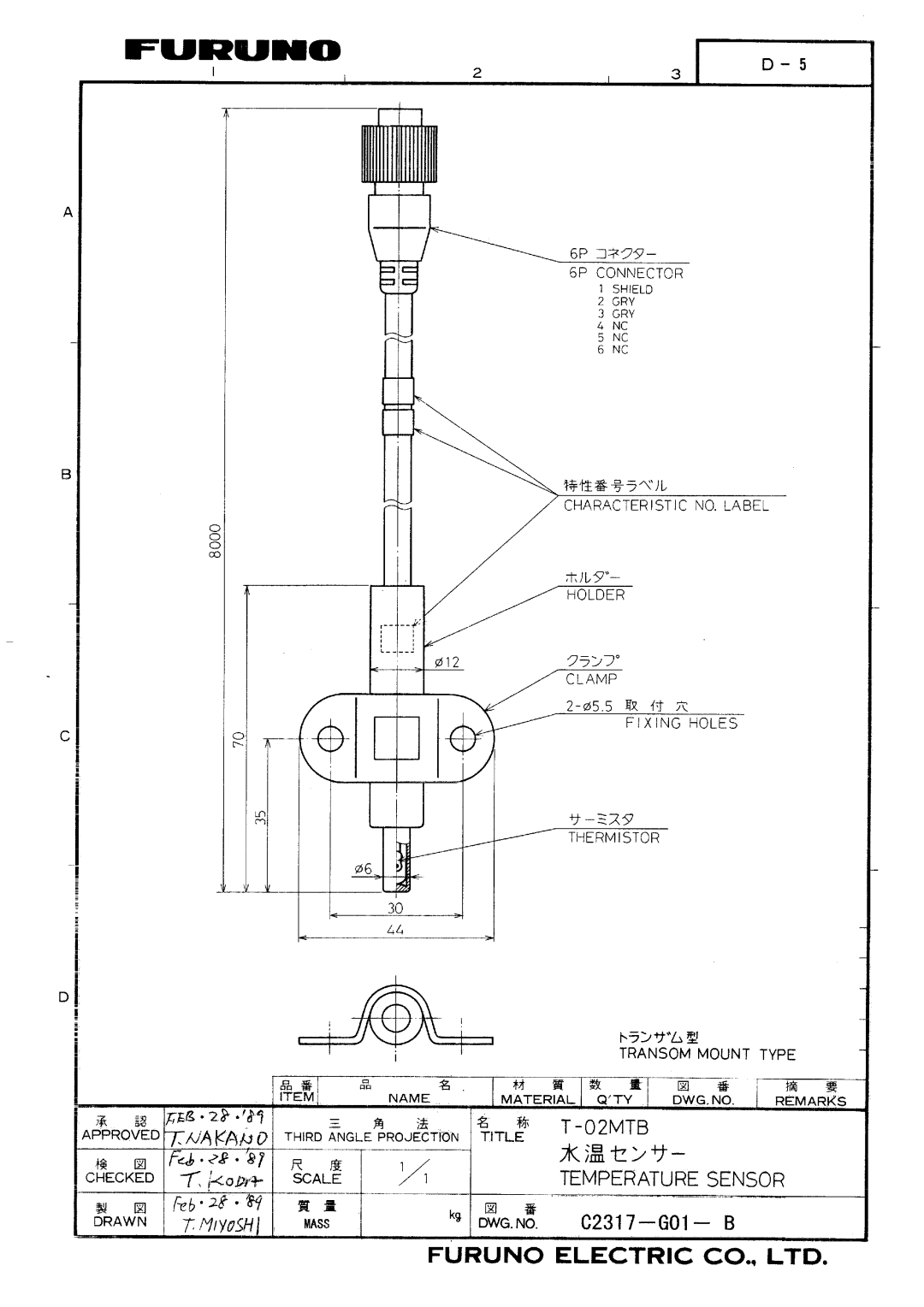 Furuno B042-008, B042-004, B042-016 manual 