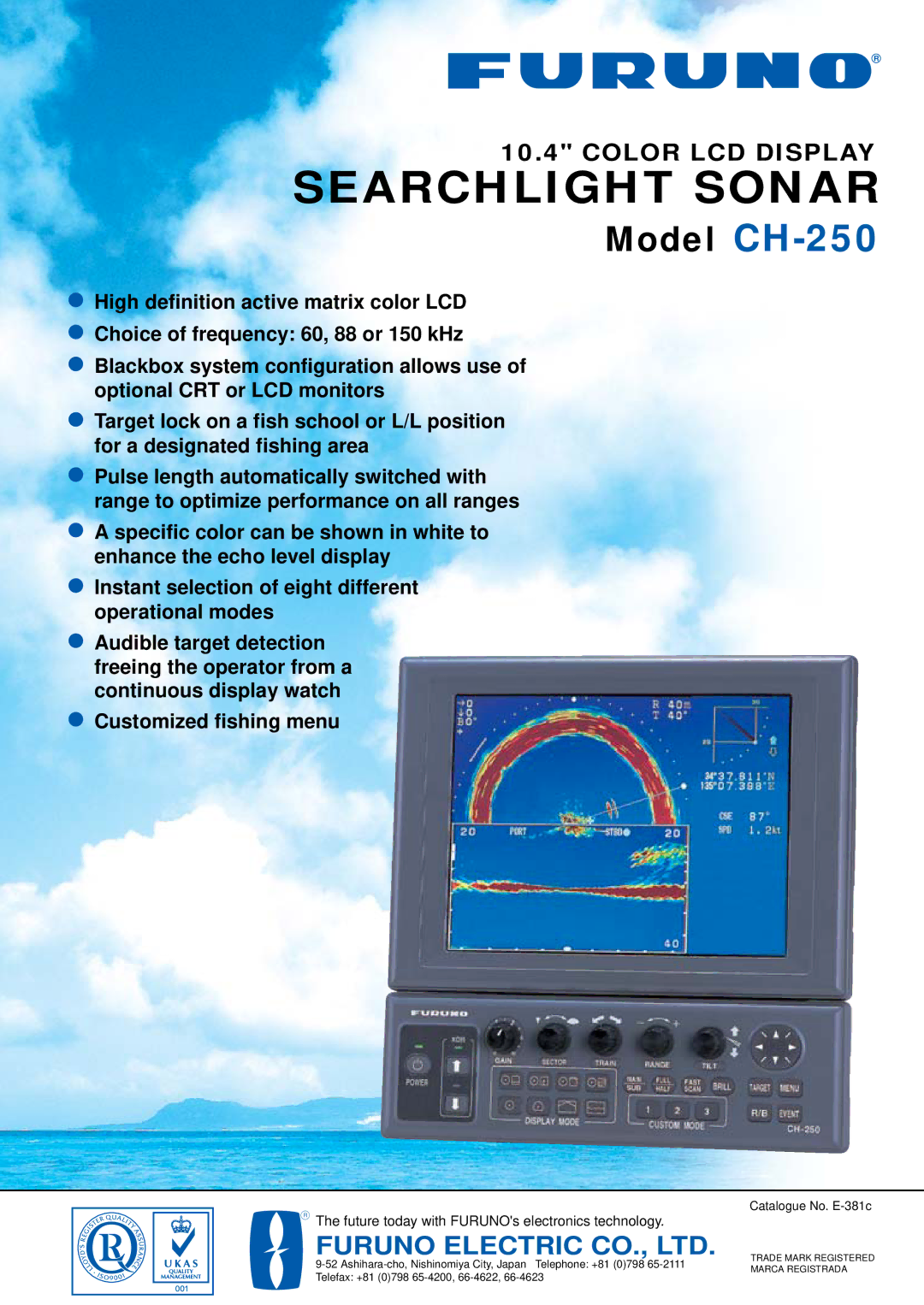 Furuno CH-250 manual Searchlight Sonar 