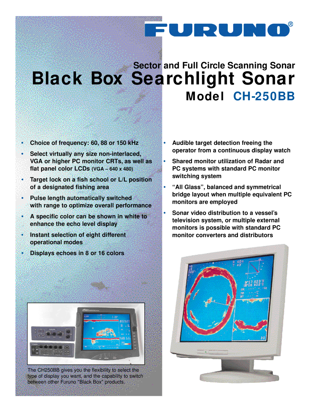 Furuno CH-250BB manual Black Box Searchlight Sonar 