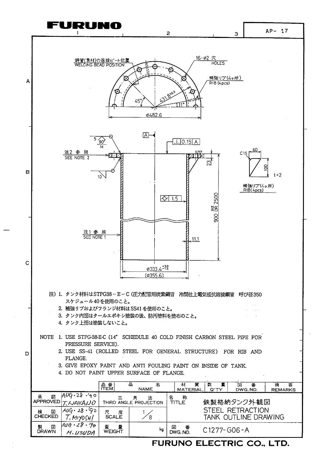 Furuno CH-32 manual 