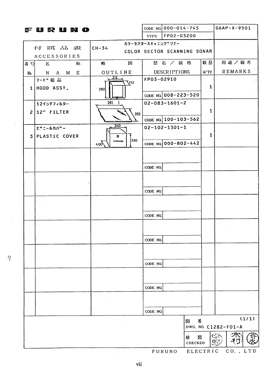 Furuno CH-34/36 manual 