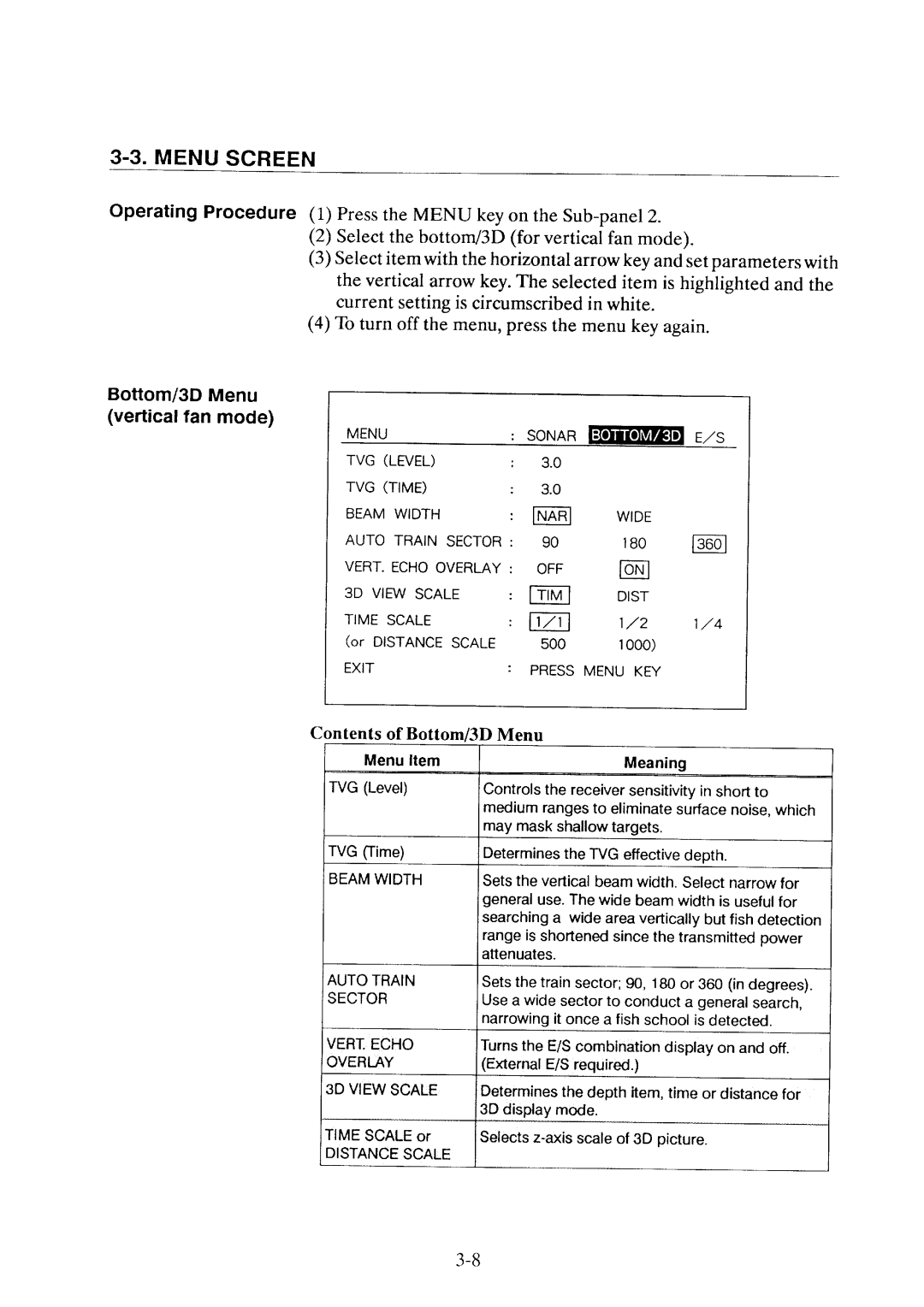 Furuno CH-36 manual 