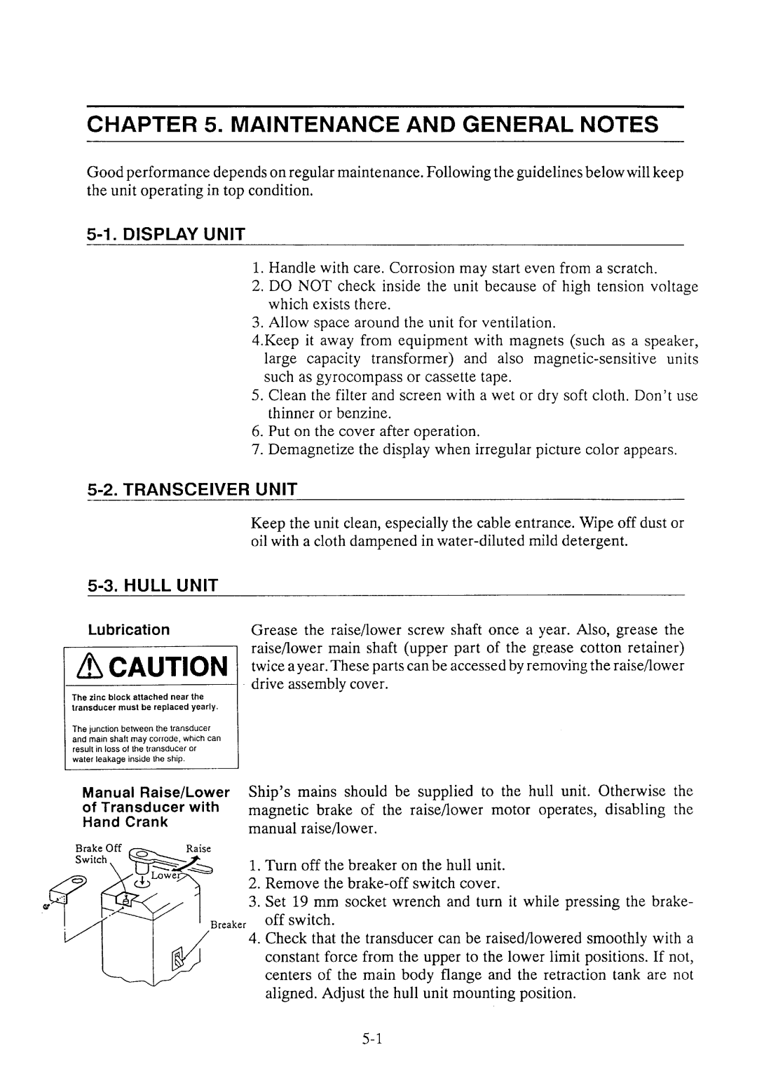 Furuno CH-36 manual 