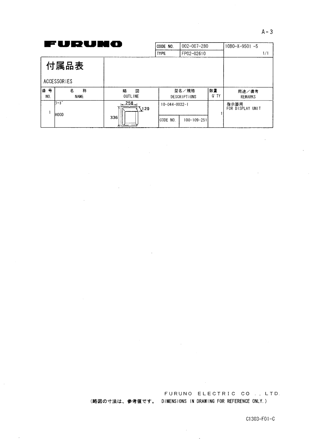 Furuno CH-37 manual 