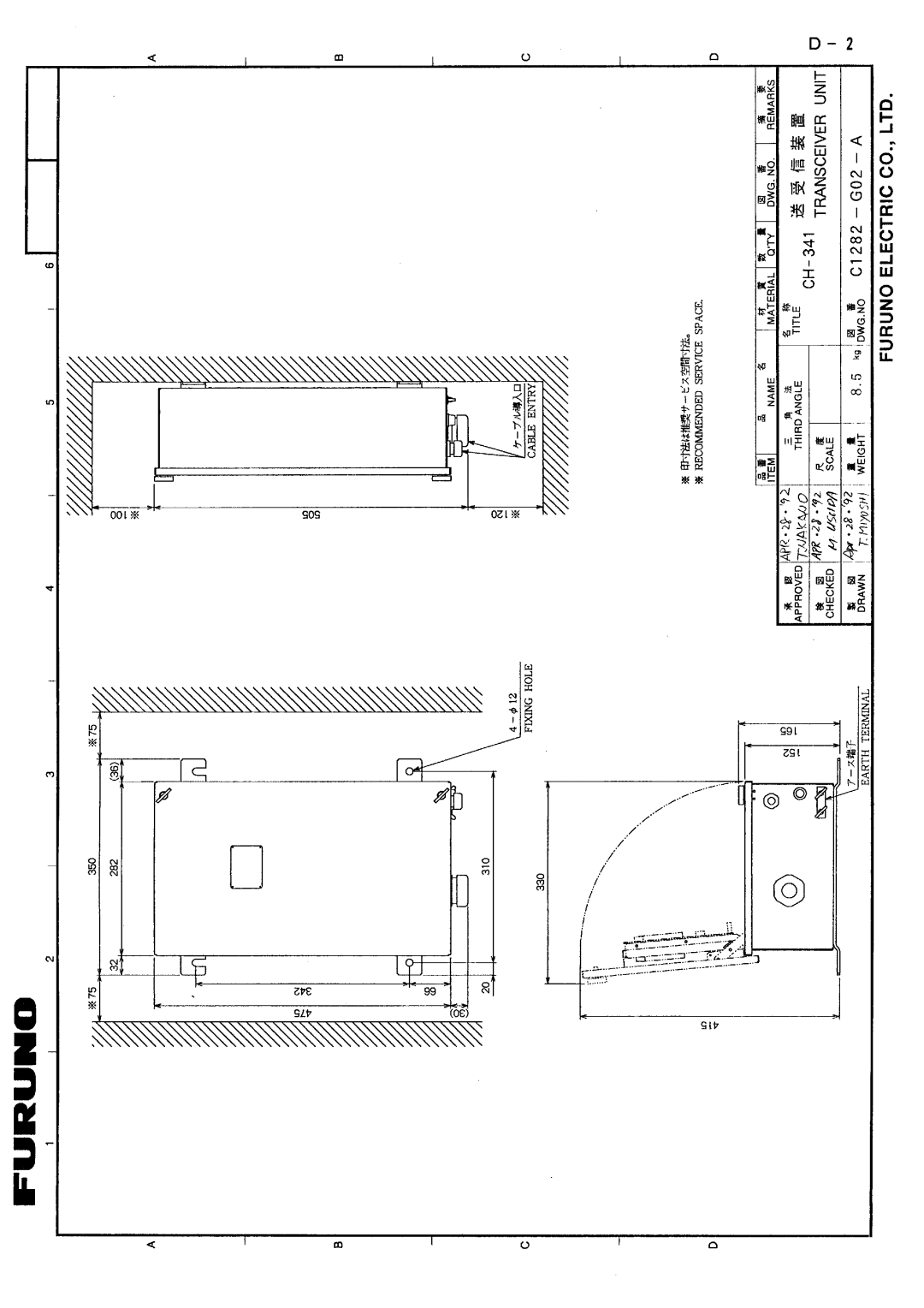 Furuno CH-37 manual 