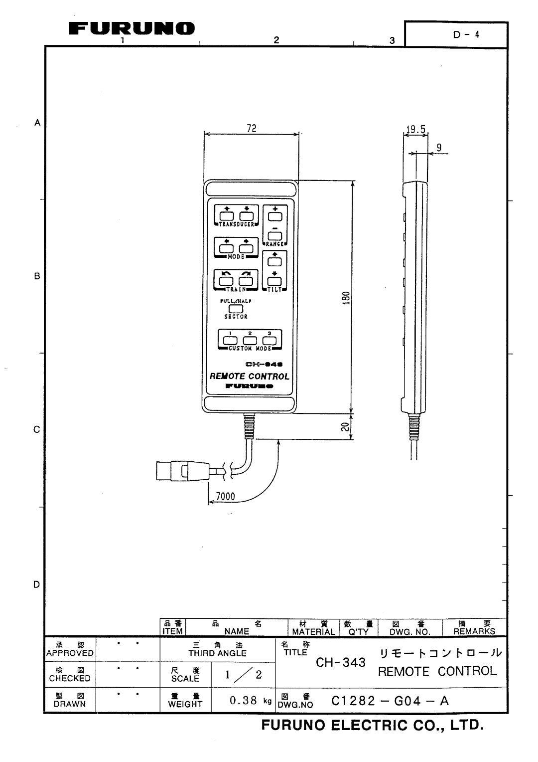 Furuno CH-37 manual 