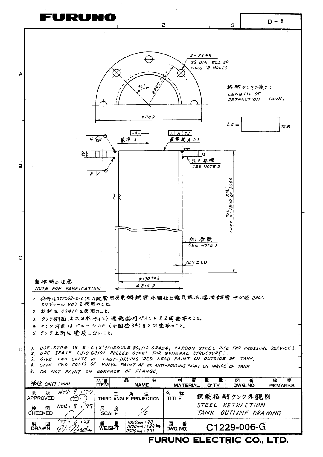 Furuno CH-37 manual 