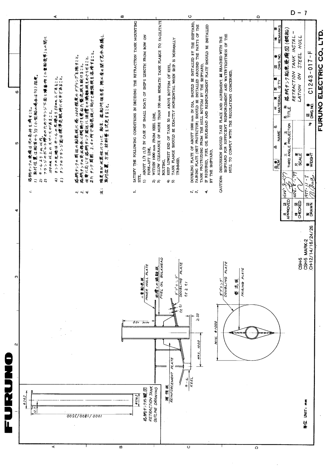 Furuno CH-37 manual 