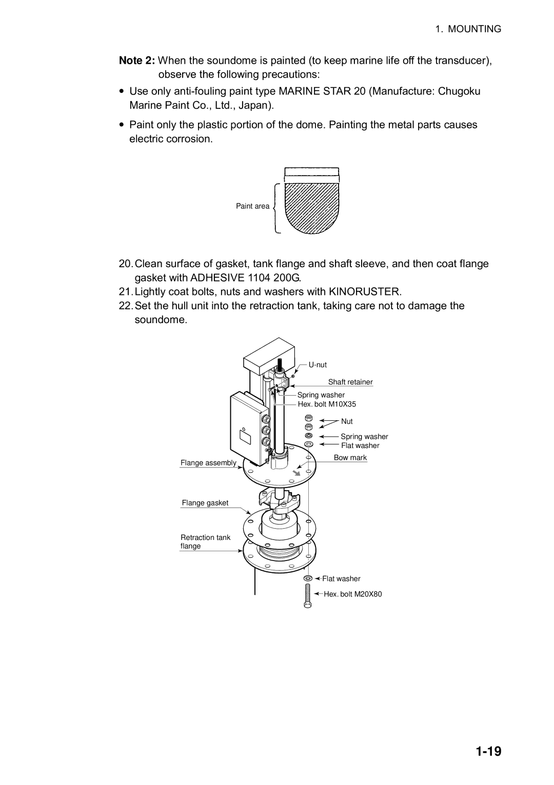 Furuno CH300 manual Paint area 