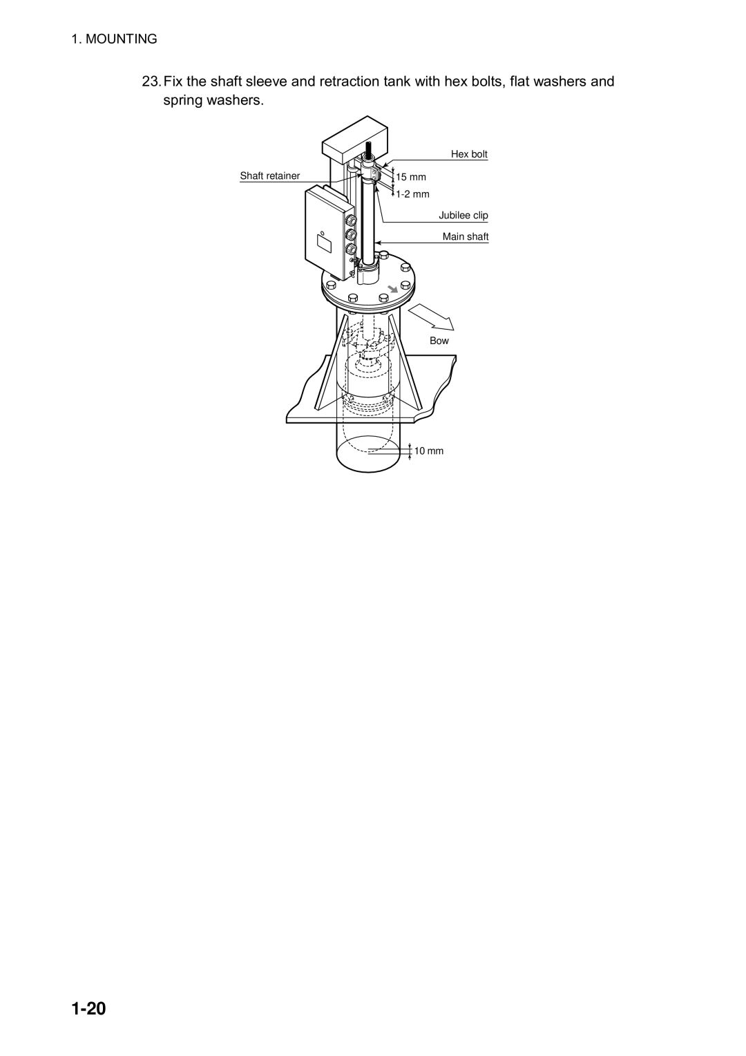 Furuno CH300 manual Mounting 