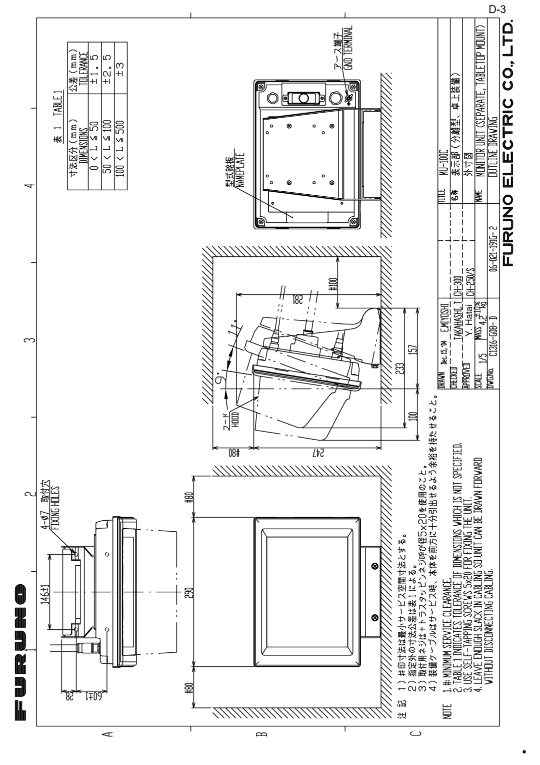 Furuno CH300 manual 