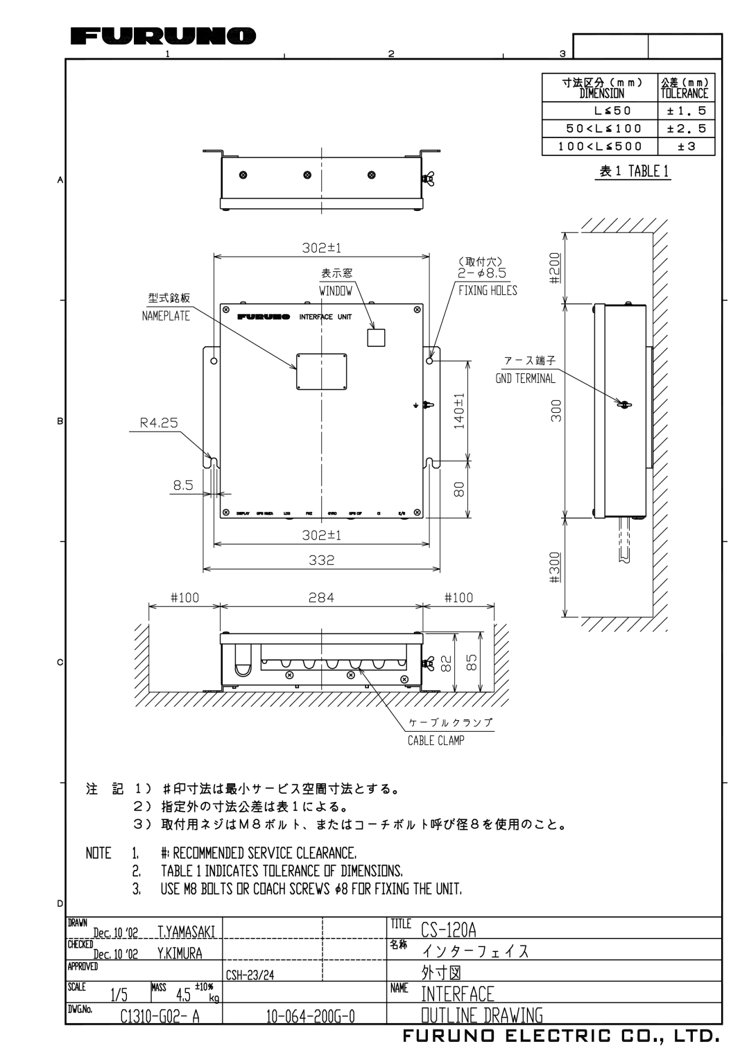 Furuno CSH-24F, CSH-23F manual Dec 