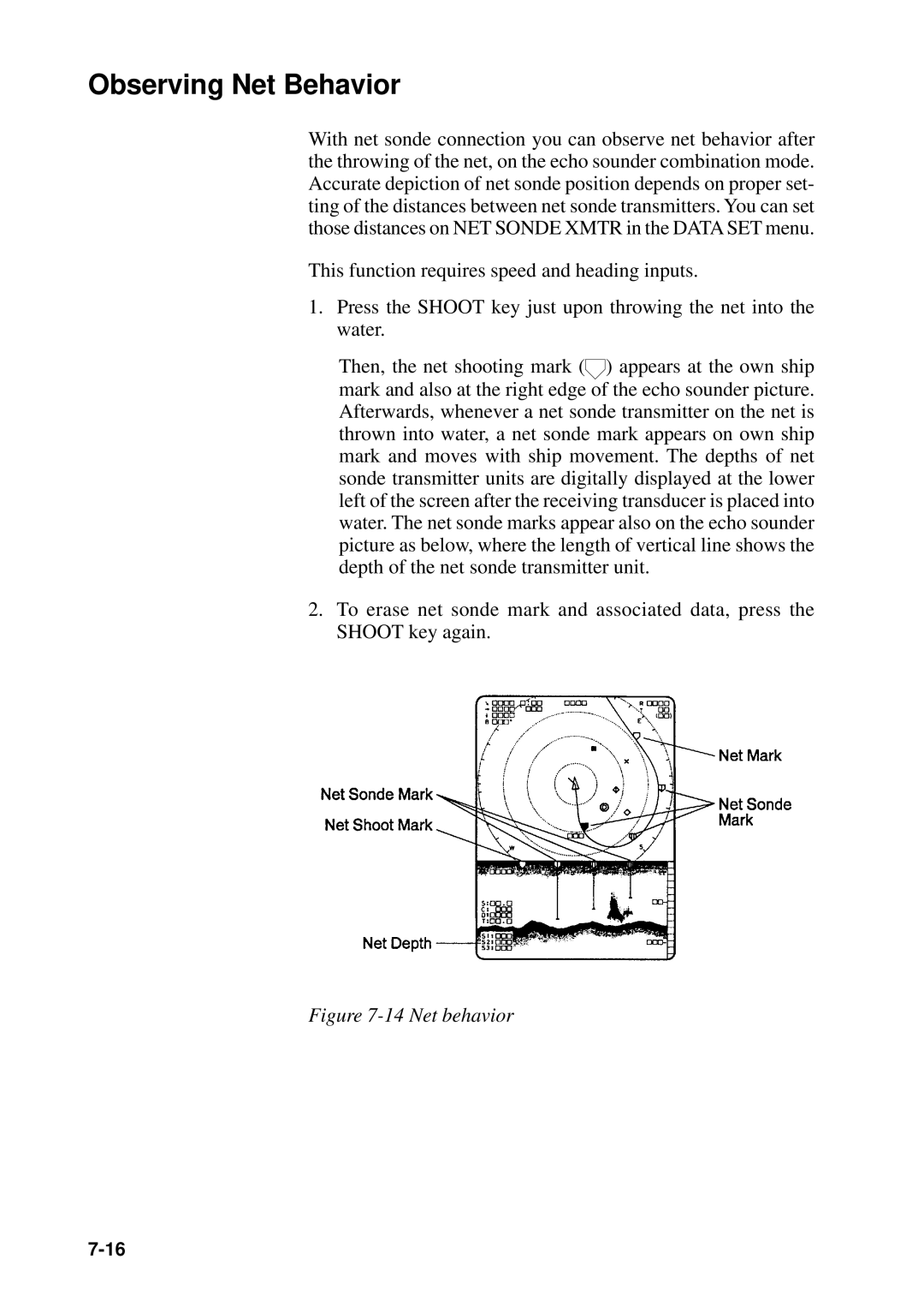 Furuno CSH-53 manual Observing Net Behavior, Net behavior 