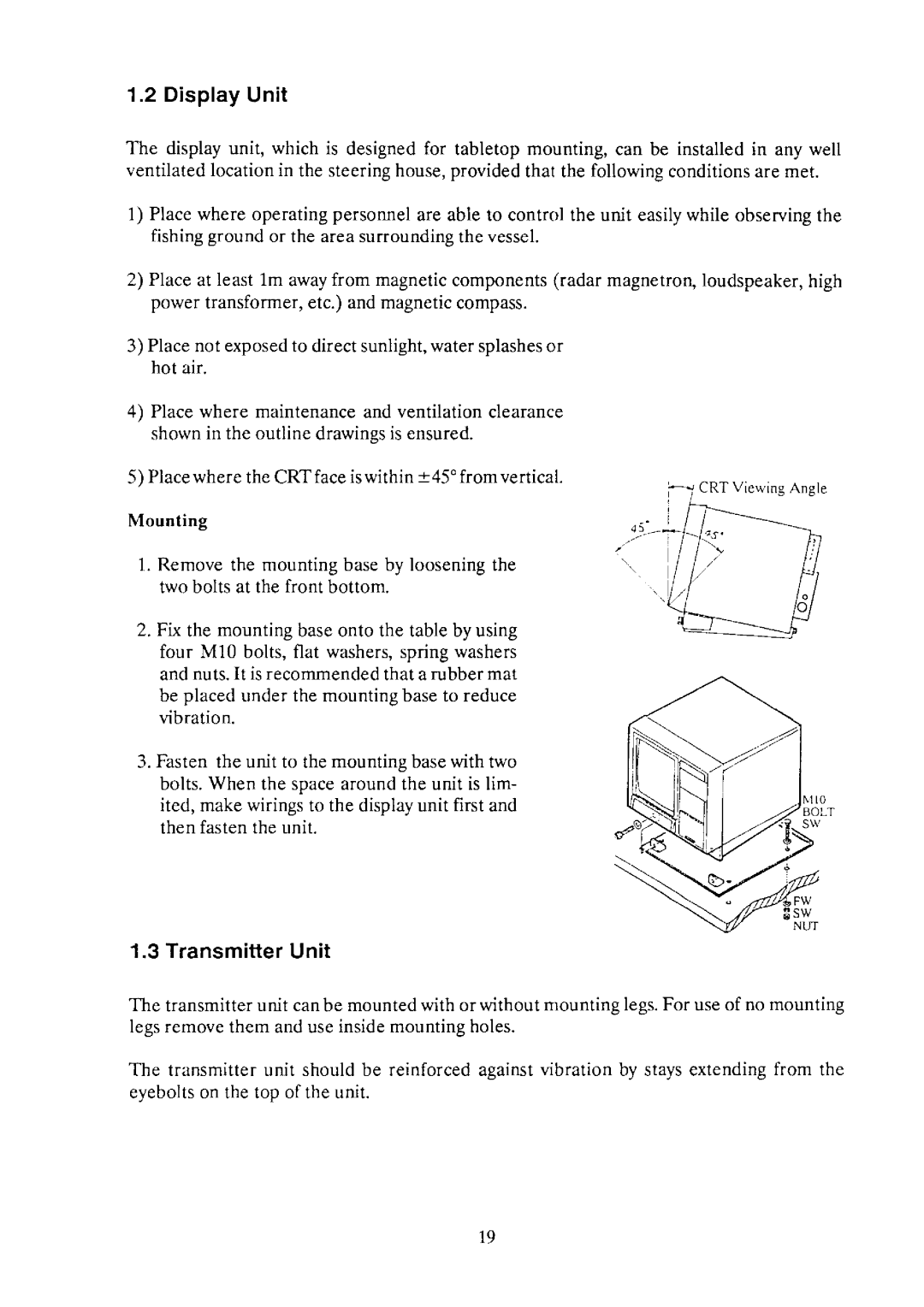 Furuno CSH-55 manual 